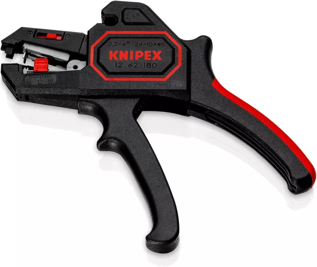 Knipex 12 62 180 Automatic Cable Wire Stripper Stripping Tool Plier 0.2-6mm