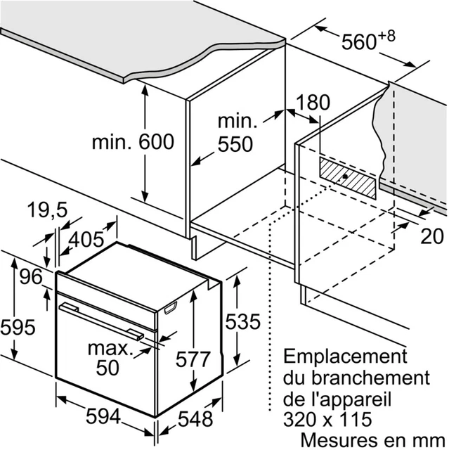 Neff Four intégrable 71l 60cm a ecoclean inox 9