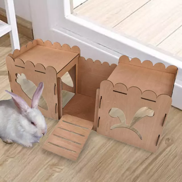 Hamster Mega Fort Castle Wooden House Shelter Hideout Hideaway