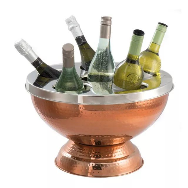 Hammered Copper 6 Bottle Wine & Champagne Cooler