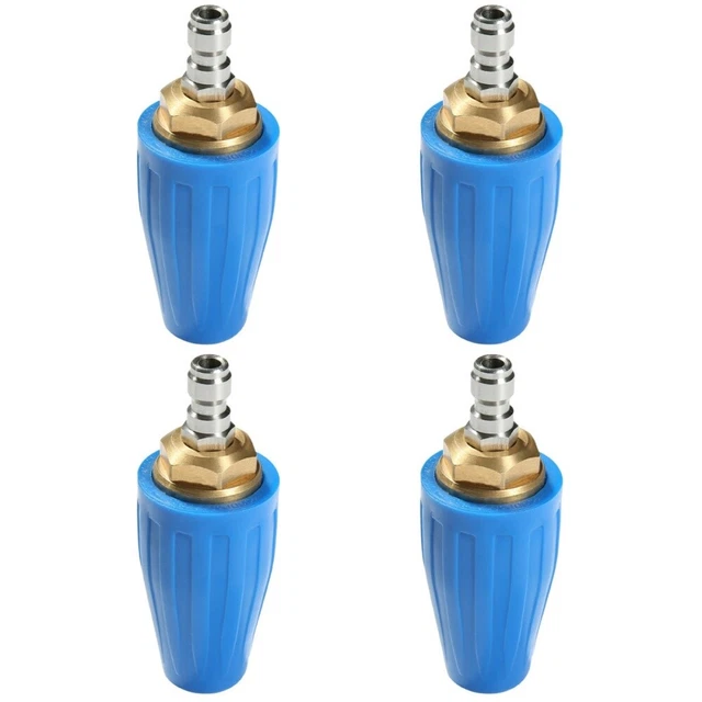 4x Connecter Professionnel Jardin Nettoyeur haute pression Buse Rotative