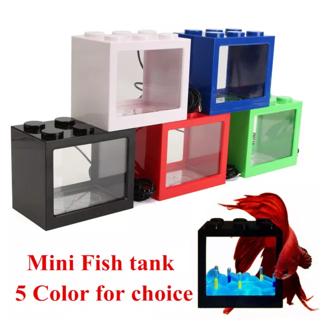 USB Mini LED Tank Fish Small Aquarium Light Office Home Decor Kids Gi