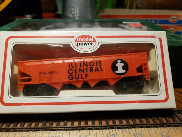 HO Illinois Central Gulf Offset side 4 Bay Open Hopper #ICG 76535 Bachmann NIB