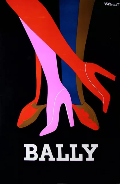 Original Vintage Poster - Bally Tango- Shoes - 1979 Large Fashion Poster