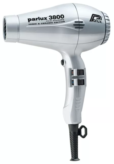 Parlux 3800 Ceramic Ionic Hair Dryer Color SILVER