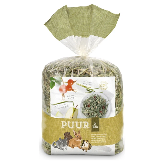 Witte Molen Puur Obstgarten-Heu Con Frutti 500 G per Roditore, Nuovo