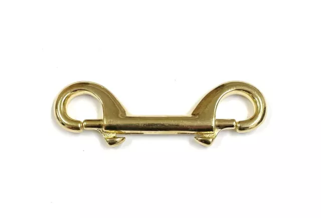 Double Ended Trigger Clip/Hook In Nickel Plated Or Brass Plated and Solid Brass