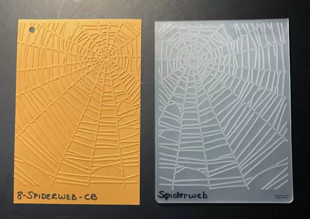 Carpeta De Relieve De Cuttlebug ""Tela De Araña"" - Halloween, Espeluznante
