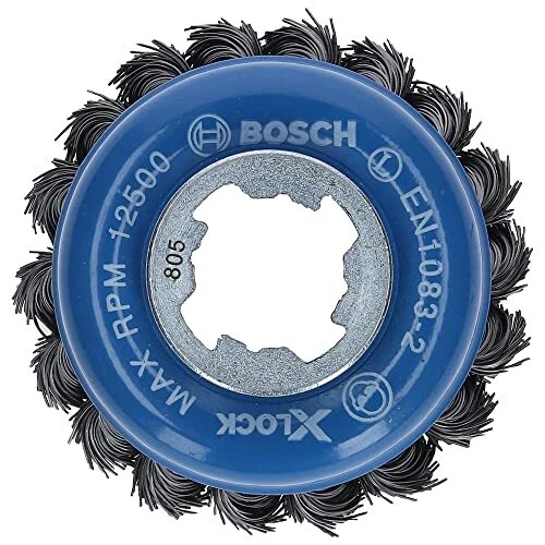 Bosch Professional 2608620727 Knotted Cup Brush Heavy (for Metal, X-LOCK, Dia...