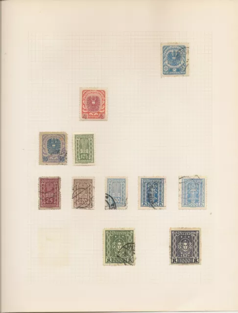 Europe mint & used stamps on album pages, see scans and full description below