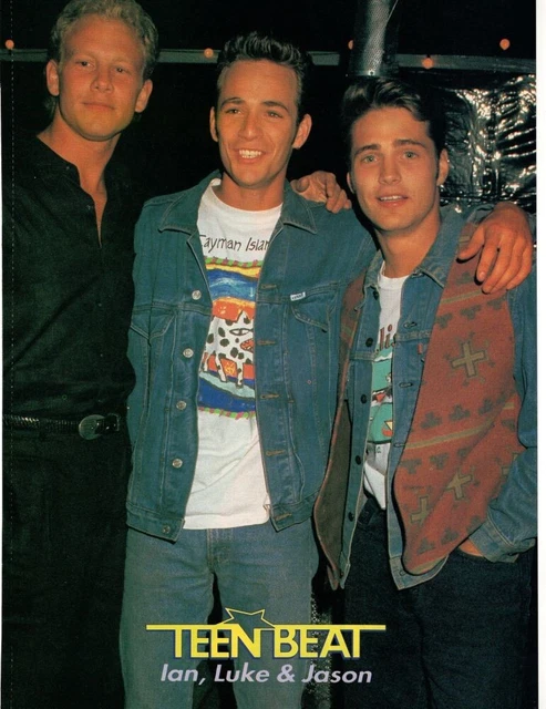Ian Ziering Luke Perry Jason Priestley pinup Beverly Hills 90210 Paula Abdul pix
