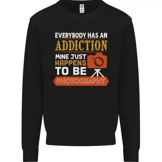 Photography Addiction Funny Photographer Mens Sweatshirt Jumper