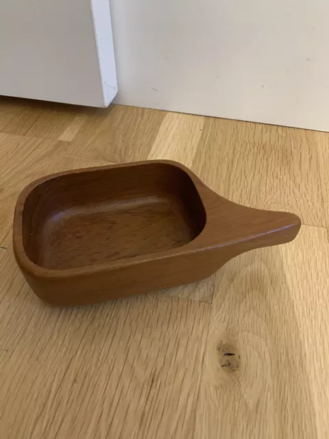 Mid Century Modern Sigvard Nilsson  Sowe Nut Bowl Sweden Teakwood