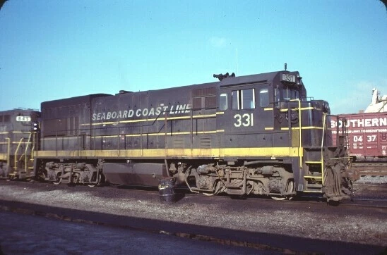 Scl 331 U18B Charleston Sc (Seaboard Coast Line) Original Slide 01-21-78 T15-16