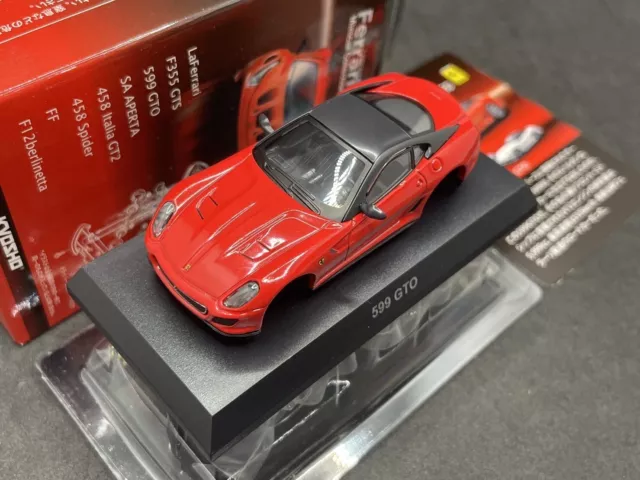 1/64 Kyosho Ferrari Collection 9Neo 599 GTO Rojo Diecast Modelo Coche 64C1