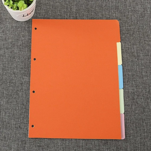 File Dividers A4 Extra Wide Assorted For Binders And Folder 1 Set_