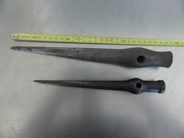 2 X Vintage HAMMER/PICK - W GILPIN Mining/Geologist Pointed pick hammer