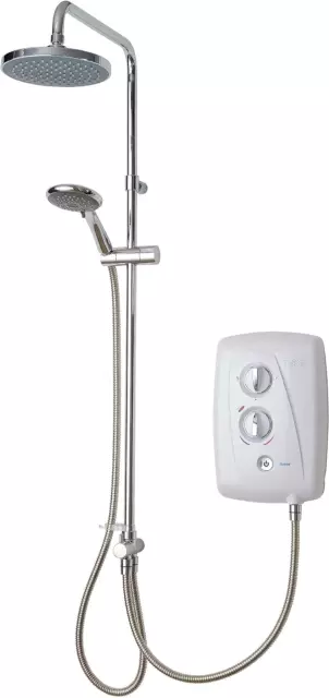 Triton Showers T80 Easi Fit Plus DuElecâ„¢ | Shower Electric | 10.5 KW I White I