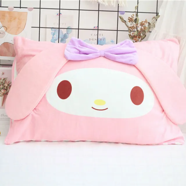 Hello Kitty Kuromi My Melody Cinnamoroll Bed Pillow Case Cover Soft Pillowcase-