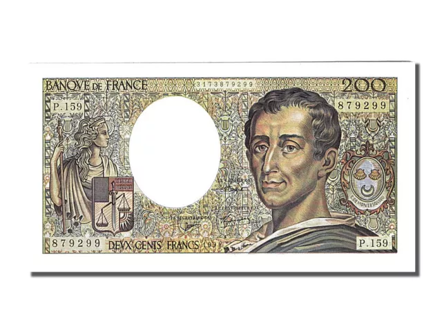 [#250284] Banknote, France, 200 Francs, 200 F 1981-1994 ''Montesquieu'', 1994, U