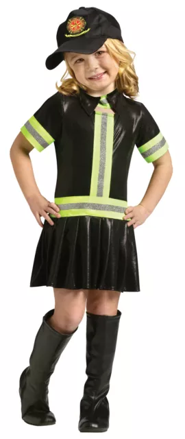 Fire Fighter Child Girls Costume Uniforms Fireman Fancy Dress Halloween Funworld