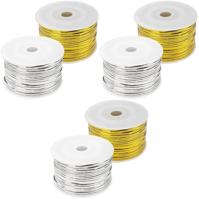 2 rollos de corbatas de embalaje reutilizables para fiesta favores