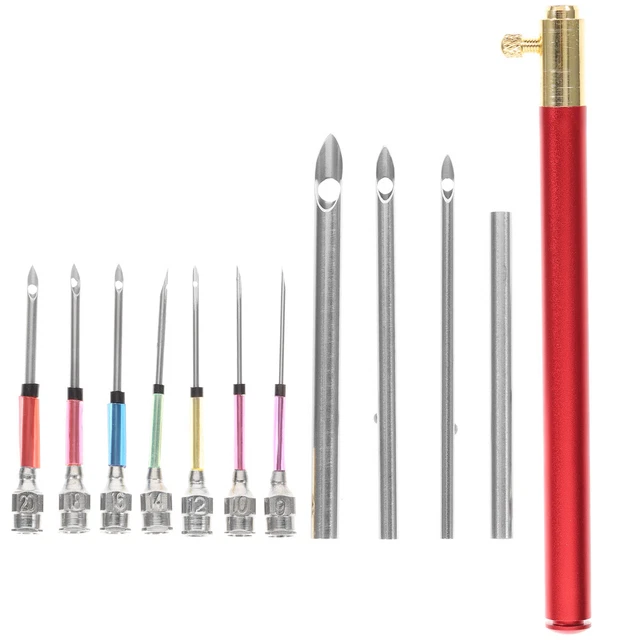 Kit 11 Pièces Outils De Broderie Punch Needle - Aiguilles Et Pochoirs Pour Point De Croix Kit 11 Pièces Outils De Broderie Punch Needle - Aiguilles Et Pochoirs Pour Point De Croix