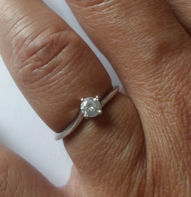 double bagues en une argent zirconium et solitaire