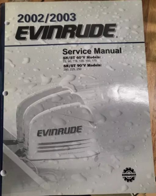 2002 2003 Evinrude SN/ST 60°/90° Service Shop Repair Manual P/N 5005259 OEM