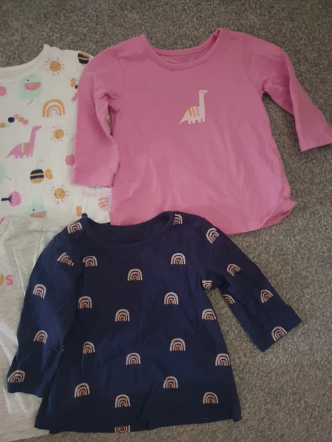 Baby Girl Outfit Bundle - 5 x tops, 4 x leggings - Size 3-6 months George 3
