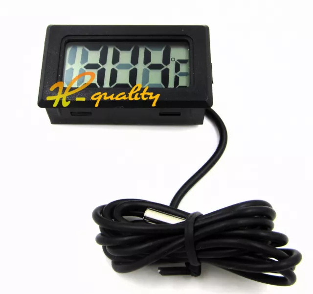 5 Stck. SCHWARZ AQUARIUM TEMPERATURMESSER LCD DIGITALES THERMOMETER FÜR FISCHTANK