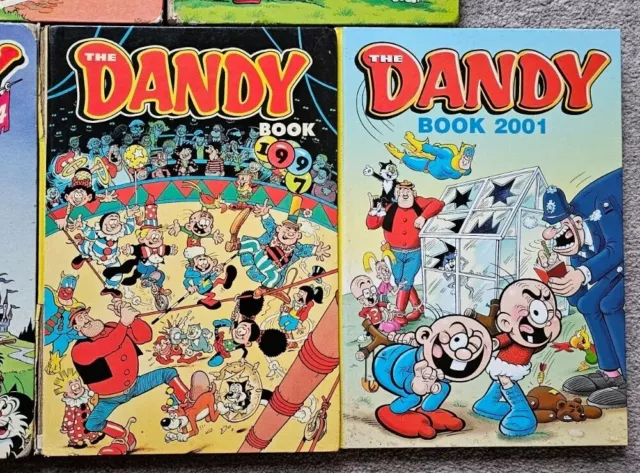 The Dandy Book - 1970's-2000's Annual Bundle/ Job Lot - 7 Books 3