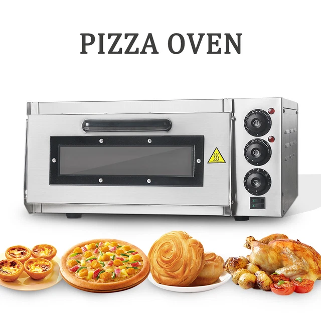 New Single Four à pizza électrique Commercial Cuisson Pierre de feu CE 220V