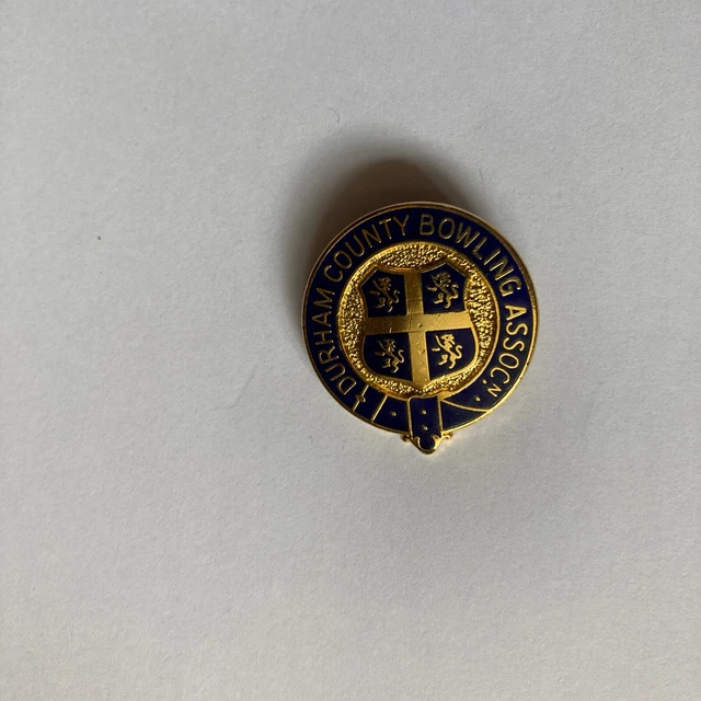DURHAM COUNTY BOWLING Association Bowls Club Bowling Club Lapel Badge £5.00 PicClick UK