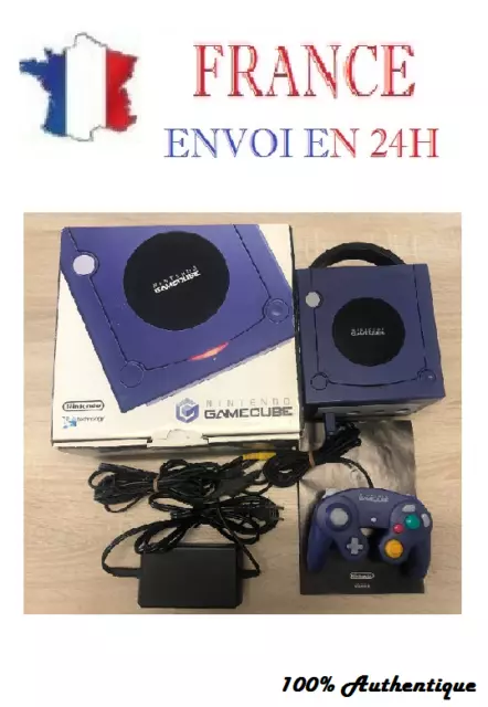 Console GameCube Violette complete boite livret fonctionnelle Nintendo GC JAP TB