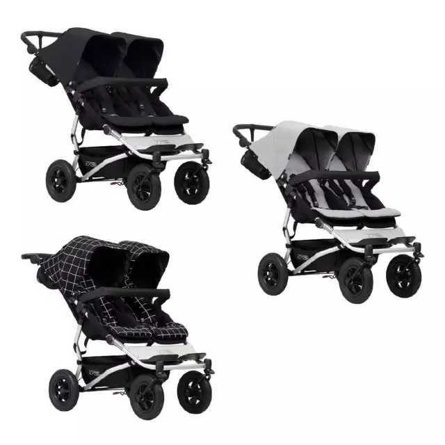 MOUNTAIN BUGGY DUET v3.2 Double Pushchair Suitable From Birth