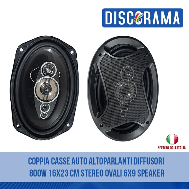 Coppia Altoparlanti Midrange Da 16 Cm – 600W Per Auto E Moto, Woofer Per Impianto Audio