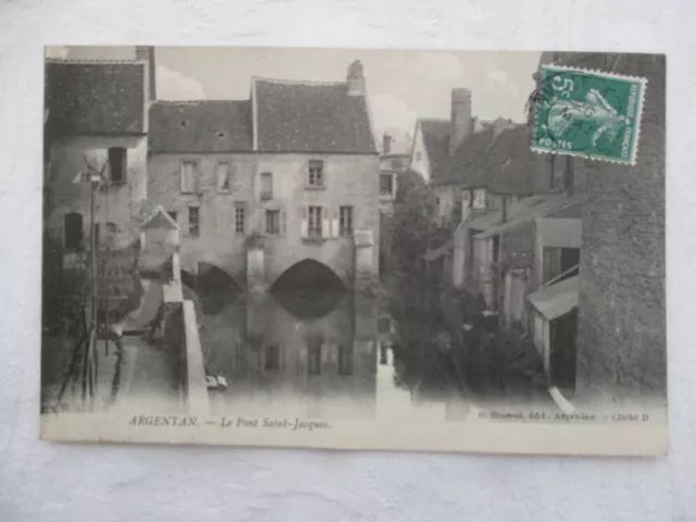 Cpa Orne 61 Argentan Le Pont Saint Jacques