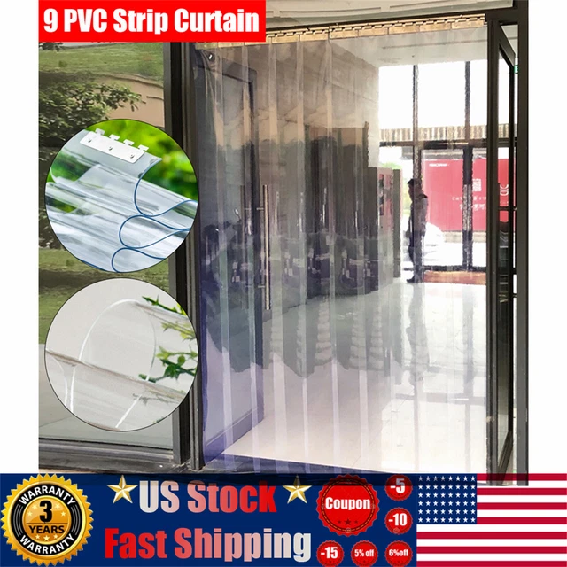 PVC Strip Curtain Door Kailund Commercial Freezer Curtain Replacement ...