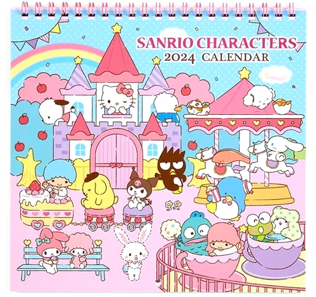 SANRIO CHARACTERS 2024 Wall Calendar Msize Official Japan New 18.50
