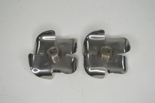 Lot of 2 Fawcett Impellers High Lift 2.5" Wide 3/8" Bore Stainless Ink Paint Oil