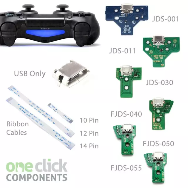 Playstation PS4 Controller USB Charging Port Socket Circuit Board / Ribbon Cable