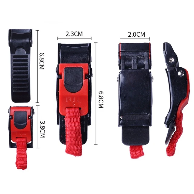 Palmcee Boucle Fixation Poches Latérales Vélo – 360° Rotation, Réglable, Noir