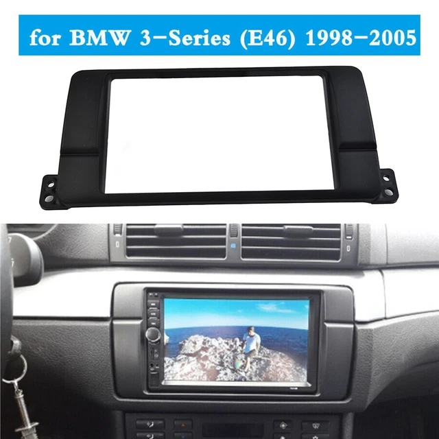 Façade Autoradio 2 DIN Pour BMW Série 3 E46 - Cadre D'encastrement Noir, Adaptation Pour Radio Après-remplacement, Années 1998-2005 - 7