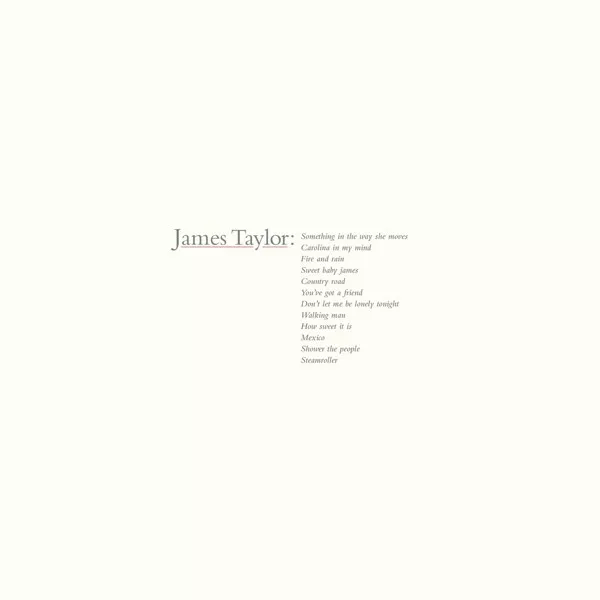 James Taylor - James Taylor's Greatest Hits (2019 Remaster) 180Gr. Vinyl Lp Neuf