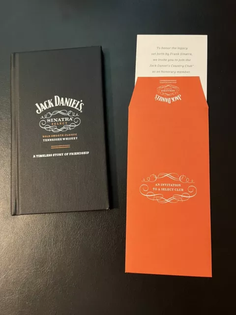 Jack Daniels Sinatra select little black book And Country Club Invitation ￼