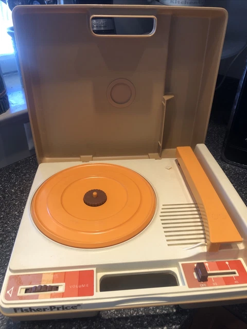 Vintage 1978 Fisher Price Record Player Model 825 Kid Phonograph Turntable Works
