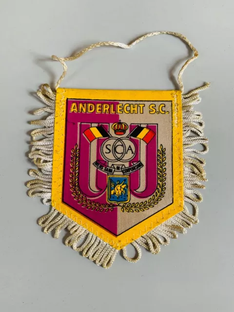 S.C Anderlecht fanion vintage football  banderin pennant wimpel