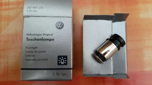 ORIGINAL VW LED Taschenlampe Zigarettenanzünder Mini Lampe