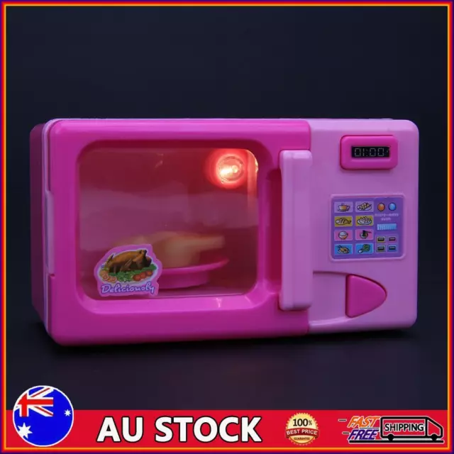 Mini Simulation Kitchen Toys Kids Children Play House Toy Microwave Oven